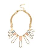 Kenneth Cole New York Pave Shell Geometric Necklace