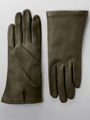 Lord & Taylor Silk-lined Leather Gloves