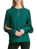 Donna Karan Keyole Slit Detail Top