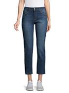 Kensie Jeans Slim Straight-fit Cropped Jeans
