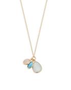 Lord & Taylor Chalcedony & Silver Statement Necklace