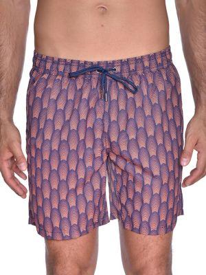 Mr Swim Deco-print Swim Trunks