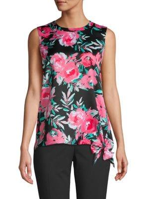 Calvin Klein Tie Waist Sleeveless Top