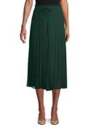 Joan Vass Pleated Midi Skirt