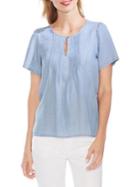 Vince Camuto Mystic Blooms Pintuck Front Blouse