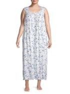 Eileen West Plus Floral Night Gown