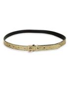 Kate Spade New York Reversible Glitter Leather Belt