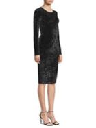 Michael Michael Kors Panne Velvet Midi Dress