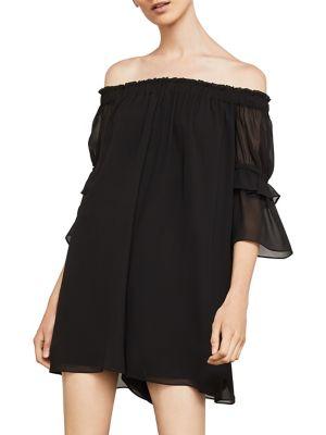 Bcbgmaxazria Off-the-shoulder Shirred Romper