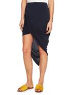 1.state Asymmetrical Wrap Bodycon Skirt