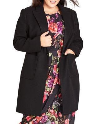 City Chic Plus Sweet Romance Coat