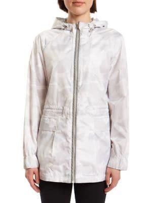 Jones New York Printed Packable Jacket