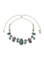 Lonna & Lilly Goldtone, Mother-of-pearl & Crystal Necklace