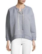 Joan Vass New York Cloud Long Sleeve Sweater