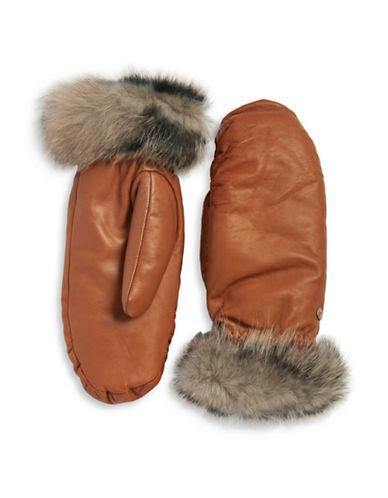 Ugg Faux Fur Lined Shearling Cuff Mittens