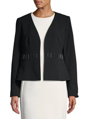 Nipon Boutique Embellished Open-front Jacket