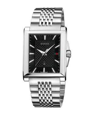 Gucci G - Timeless Collection Stainless Steel Rectangle Watch