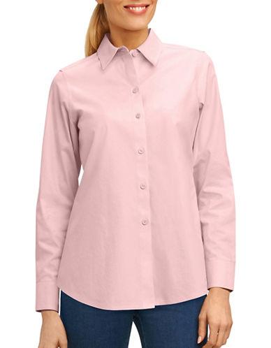 Foxcroft Solid Button-down Shirt