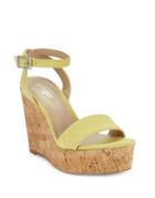 Charles By Charles David Lilla Suede Wedge Sandals