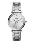 Fossil The Carbon Series Three-hand Stainless Steel Watch