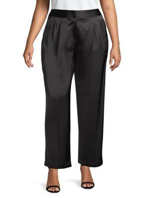 Vince Camuto Plus Satin Wide-leg Pants