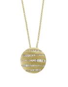 Effy Diamond Encrusted 14k Yellow Gold Pendant Necklace