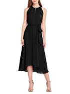 Tahari Arthur S. Levine Keyhole Neck Chiffon Midi Dress