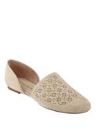 Ivanka Trump Evana D Orsay Perforated Suede Flats