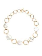 Design Lab Faux-stone Gold-plated Bracelet
