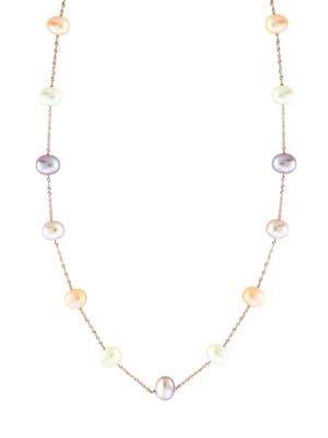 Effy 14k Rose Gold And 5.5mm Freshwater Pearl Necklace