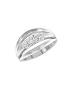 Swarovski Cypress Silvertone Ring - Size 7