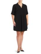 B Collection By Bobeau Bobeau Mandarin Collar Dress