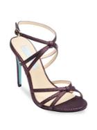 Betsey Johnson Myla Textured Ankle-strap Sandals