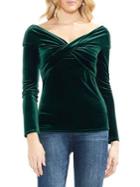 Vince Camuto Estate Jewels Crossover Long-sleeve Blouse