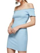 Miss Selfridge Lettuce Bardot Mini Bodycon Dress