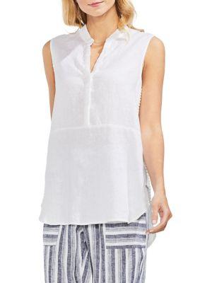 Vince Camuto Sleeveless Linen Blouse