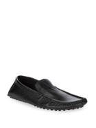 Black Brown Voyager Leather Loafers