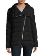 Calvin Klein Asymmetric Zip-front Puffer Coat