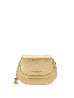 Donna Karan New York Convertible Leather Clutch