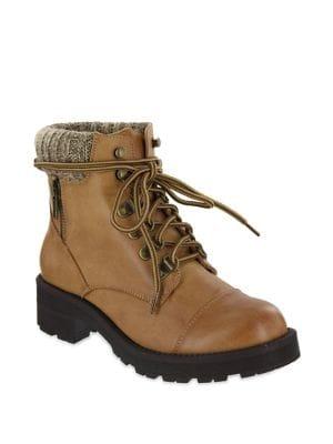 Mia Windy Faux Leather Hiker Boots