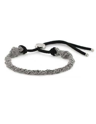 Jessica Simpson Braided Chain Slider Bracelet
