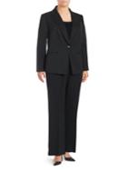 Tahari Arthur S. Levine Embellished Peak-lapel Jacket And Pant Suit
