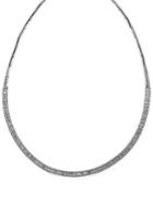 Effy Diamond And 14k White Gold Collar Necklace