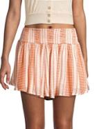 Free People Smocked Striped Shorts