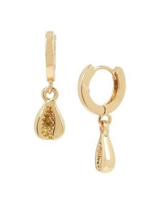 Bcbgeneration Beachcomber Goldtone Shell Drop Earrings
