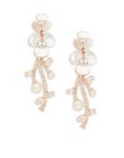 Kate Spade New York Disco Pansy Mother Of Pearl And Crystal Statement Earrings