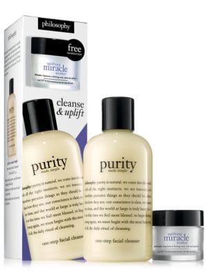 Philosophy Purity Facial Cleanser And Uplifting Miracle Worker Moisturizer