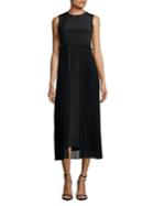 Marella Silk-blend Pleated Midi Dress