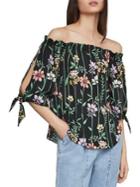 Bcbgmaxazria Botanical Floral Off-the-shoulder Top
