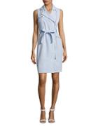 Calvin Klein Plus Regatta Asymmetrical Zip-front Dress